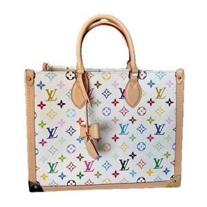 Louis Vuitton/ Murakami Multicolor On The Go Tote Bag /TODAY LIVE SHOW